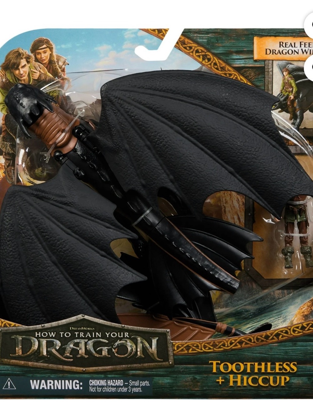 How to Train Your Dragon Toothless & Hiccup Figure Set - Black